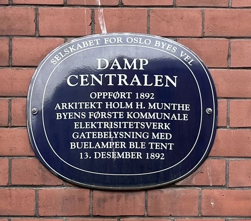 Damp Centralen / Central Steam Plant Marker. Click for full size. Damp Centralen / Central Steam Plant Marker image. Click for full size.