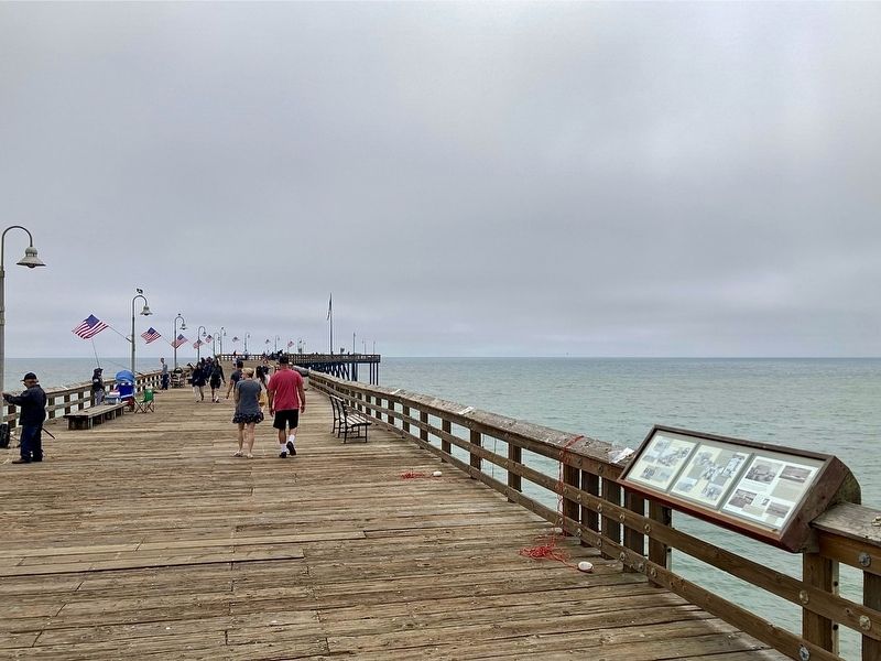 Ventura�s Pierside Bathhouse Marker image. Click for full size.