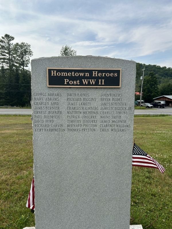 Post WWII Memorial image. Click for full size.