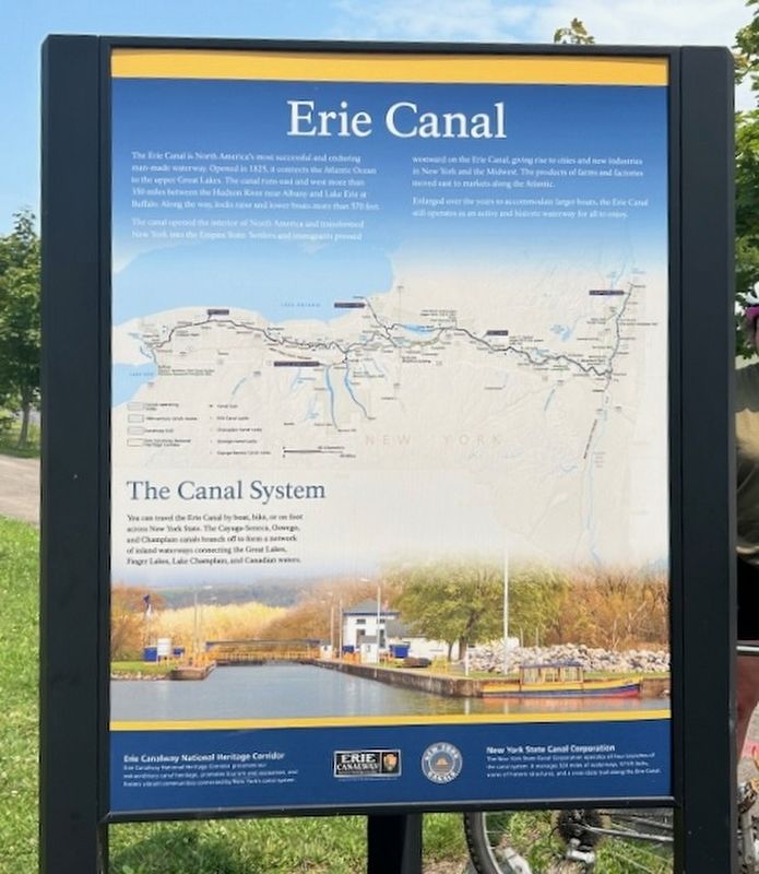Erie Canal in Fort Plain Marker. Click for full size. Erie Canal in Fort Plain Marker image. Click for full size.