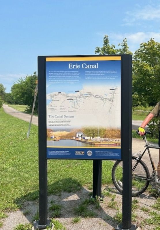 Erie Canal in Fort Plain Marker. Click for full size. Erie Canal in Fort Plain Marker image. Click for full size.