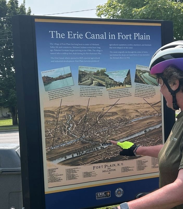 Erie Canal in Fort Plain Marker. Click for full size. Erie Canal in Fort Plain Marker image. Click for full size.