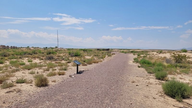 The view of the Buffalo Soldiers Marker along the trail image. Click for full size.
