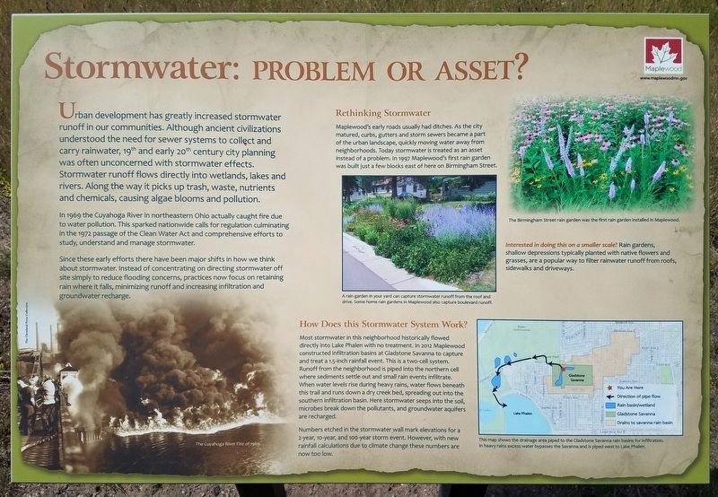 Stormwater: Problem or Asset? Marker. Click for full size. Stormwater: Problem or Asset? Marker image. Click for full size.
