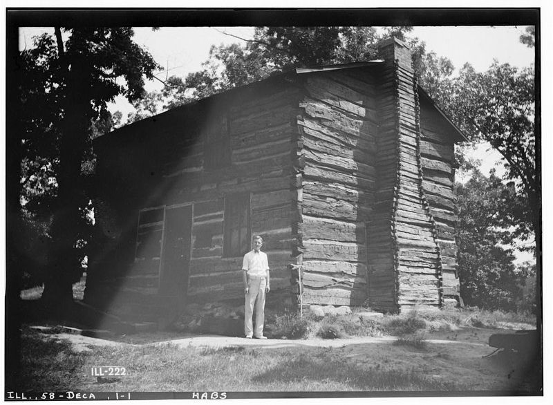 Macon County Log Courthouse. Click for full size. Macon County Log Courthouse image. Click for full size.