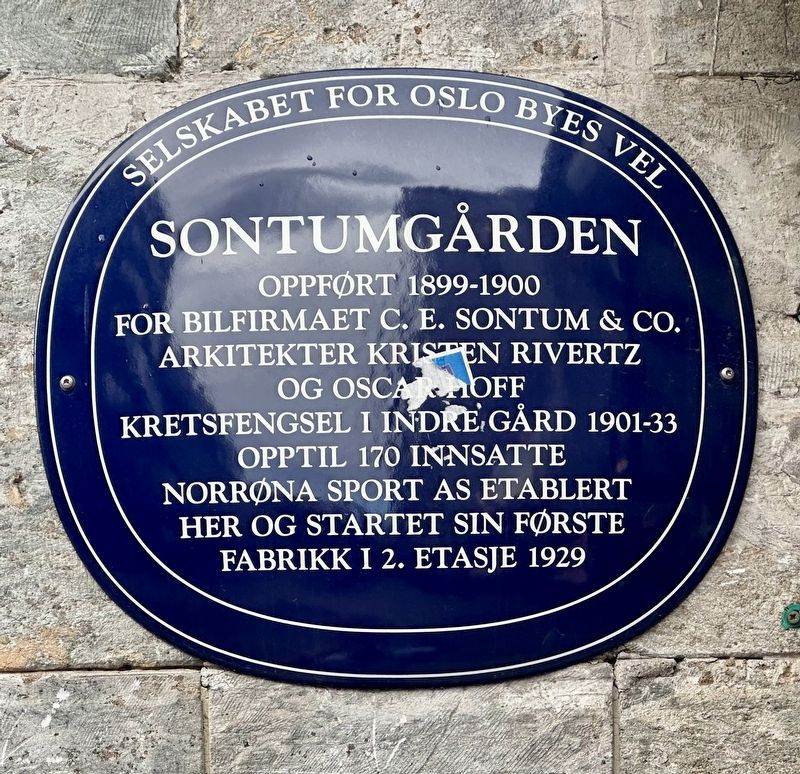 Sontumg�rden / Sontum Building Marker image. Click for full size.
