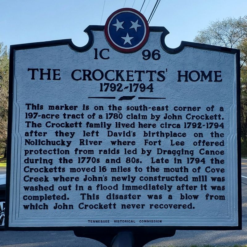 The Crocketts' Home Marker image. Click for full size.