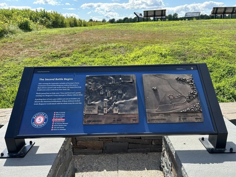 The Second Battle Begins Marker. Click for full size. The Second Battle Begins Marker image. Click for full size.