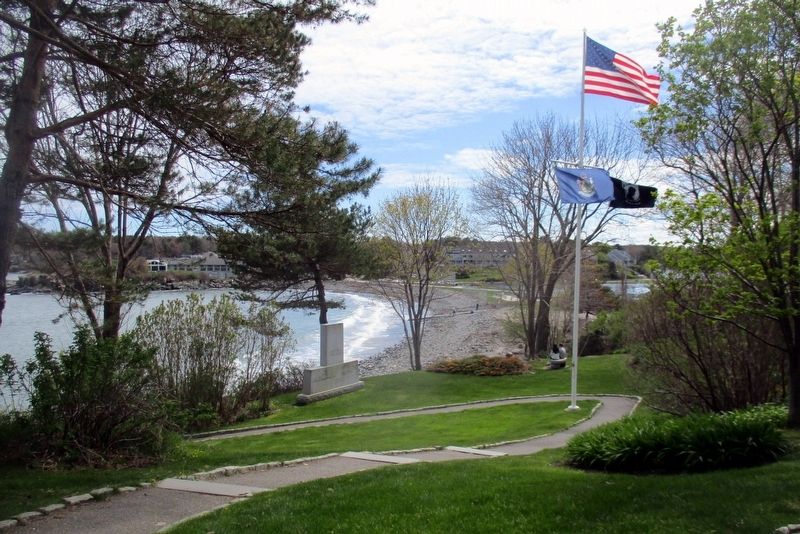 The view from the waysides towards Stage Neck Island. Click for full size. The view from the waysides towards Stage Neck Island image. Click for full size.