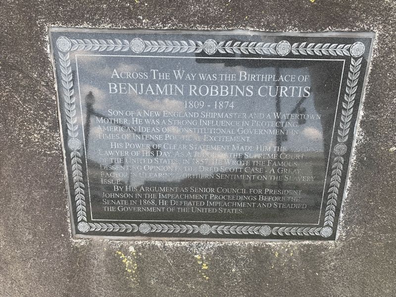 Benjamin Robbins Curtis Marker image. Click for full size.