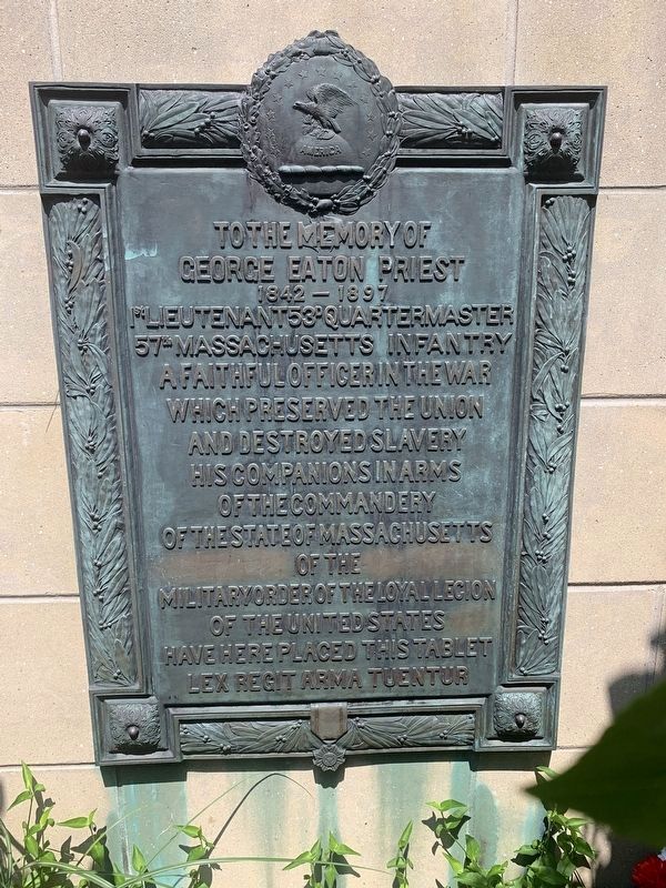 George Eaton Priest Marker image. Click for full size.