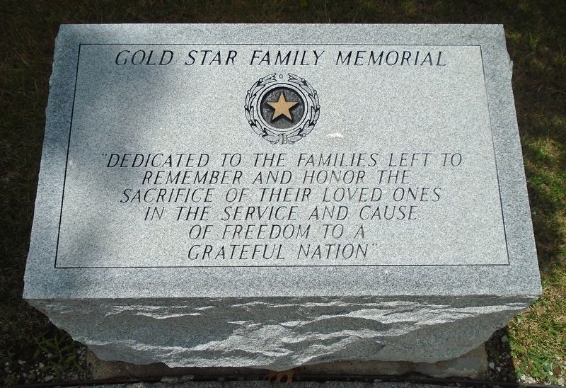 Gold Star Family Memorial. Click for full size. Gold Star Family Memorial image. Click for full size.