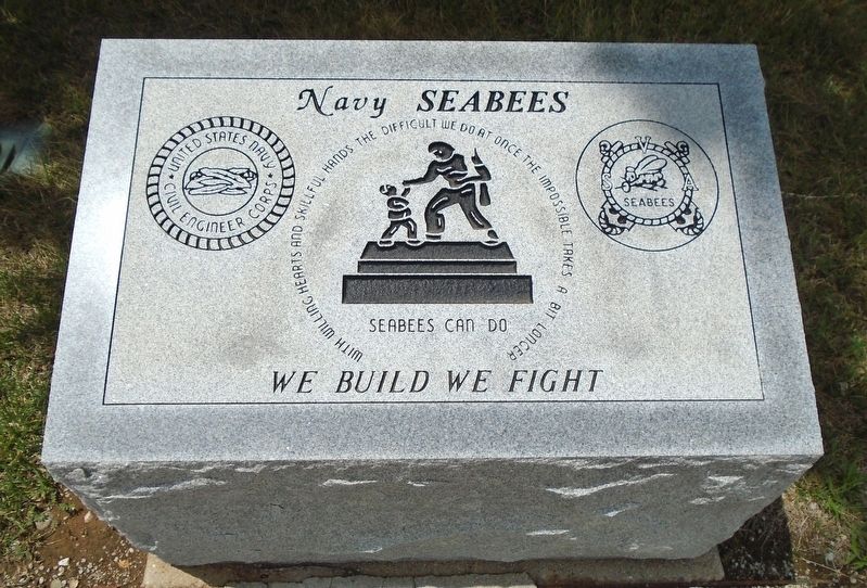 <i>Navy SEABEES</i> Marker image. Click for full size.