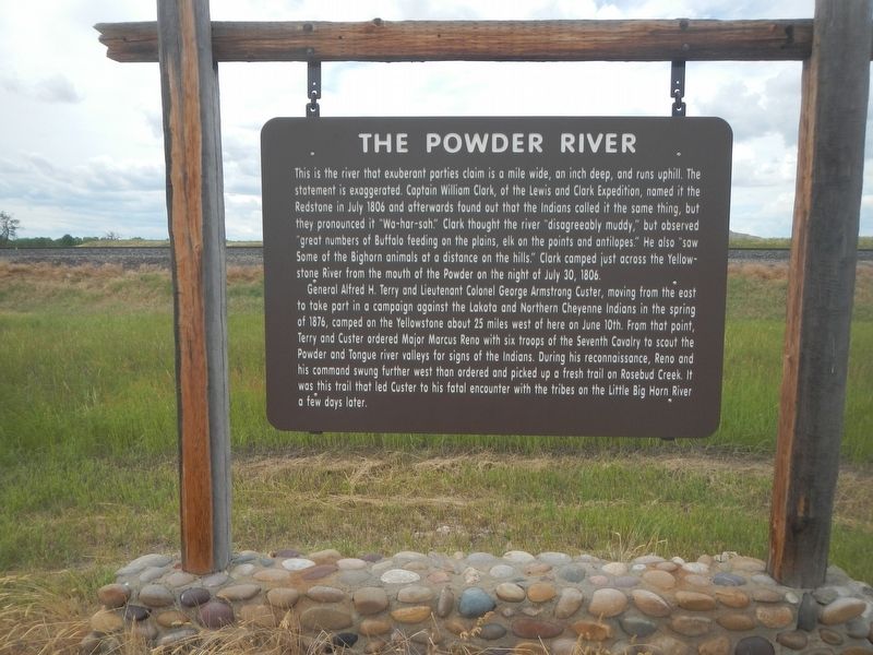 The Powder River Marker. Click for full size. The Powder River Marker image. Click for full size.