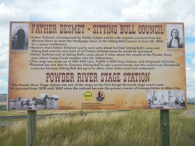 Father DeSmet - Sitting Bull Council Marker. Click for full size. Father DeSmet - Sitting Bull Council Marker image. Click for full size.