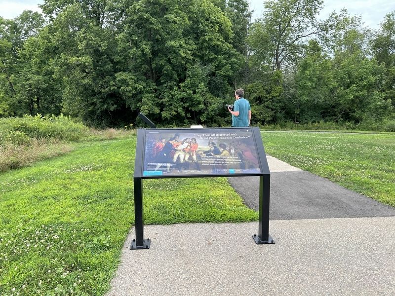"they Then All Retreeted with Great Preciptation & Confusion" Marker. Click for full size. "they Then All Retreeted with Great Preciptation & Confusion" Marker image. Click for full size.