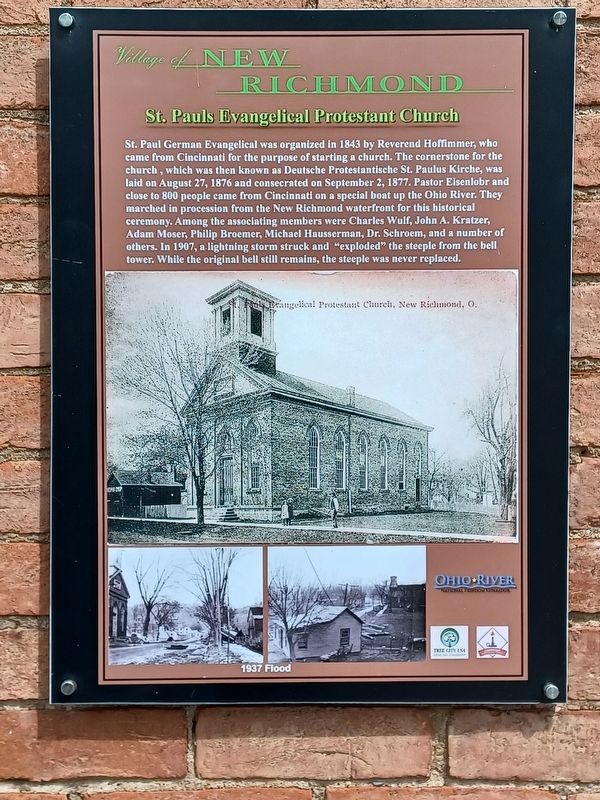 St. Pauls Evangelical Protestant Church Marker image. Click for full size.