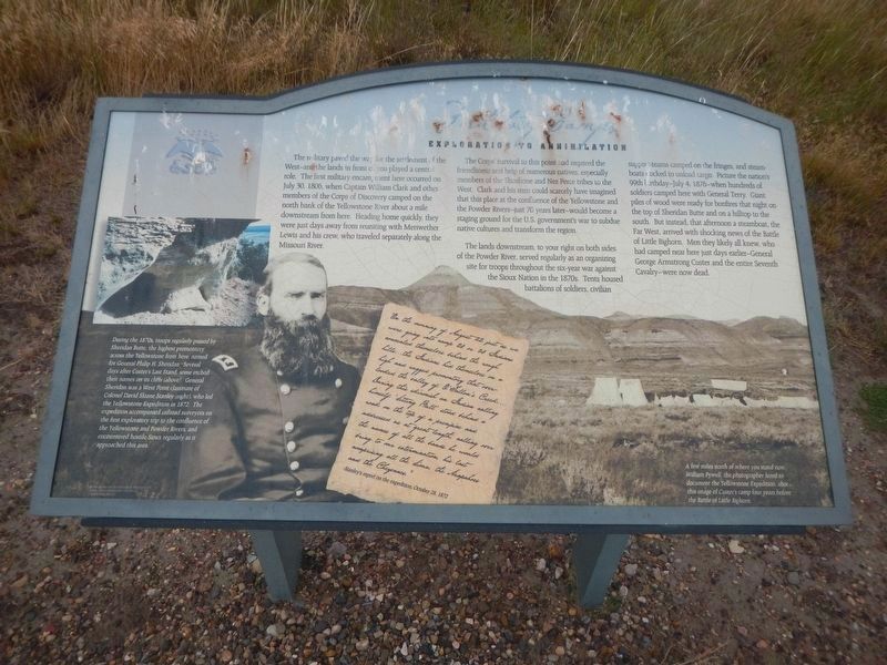 Military Camp Marker. Click for full size. Military Camp Marker image. Click for full size.