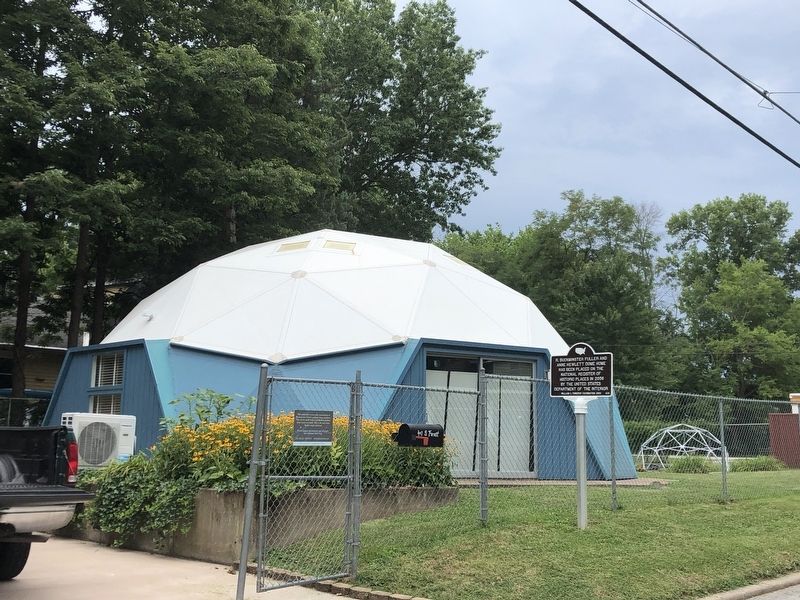 R. Buckminster Fuller and Anne Hewlett Dome Home Marker. Click for full size. R. Buckminster Fuller and Anne Hewlett Dome Home Marker image. Click for full size.