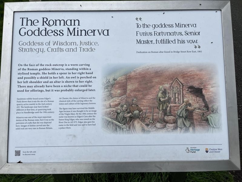 The Roman Goddess Minerva Marker image. Click for full size.