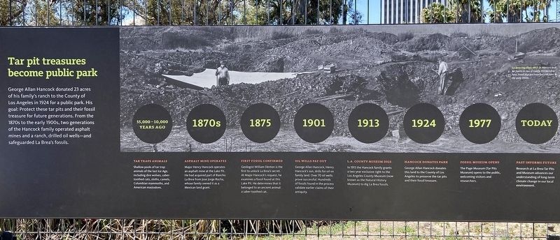 La Brea Tar Pits Marker image. Click for full size.