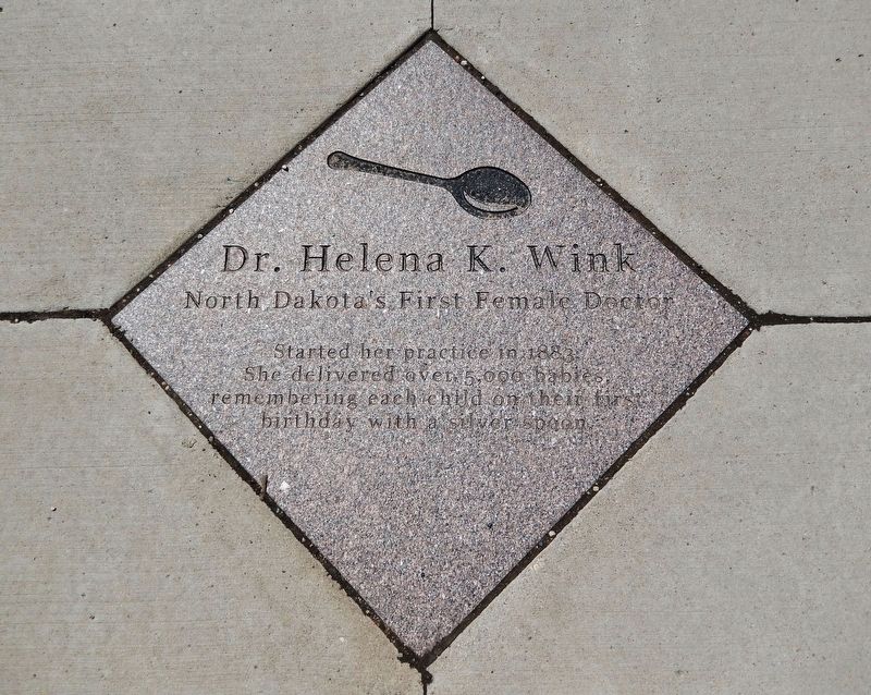Dr. Helena K. Wink Marker image. Click for full size.