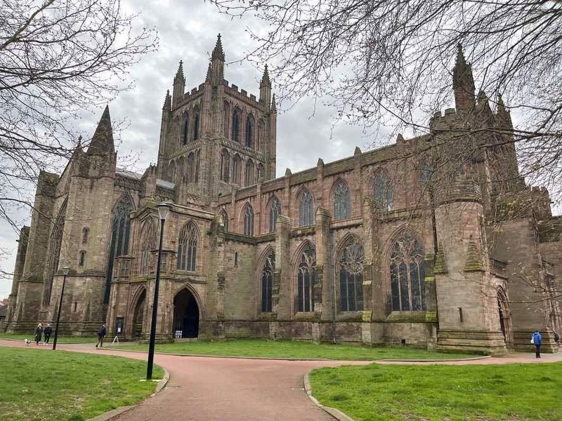 Hereford Cathedral. Click for full size. Hereford Cathedral image. Click for full size.