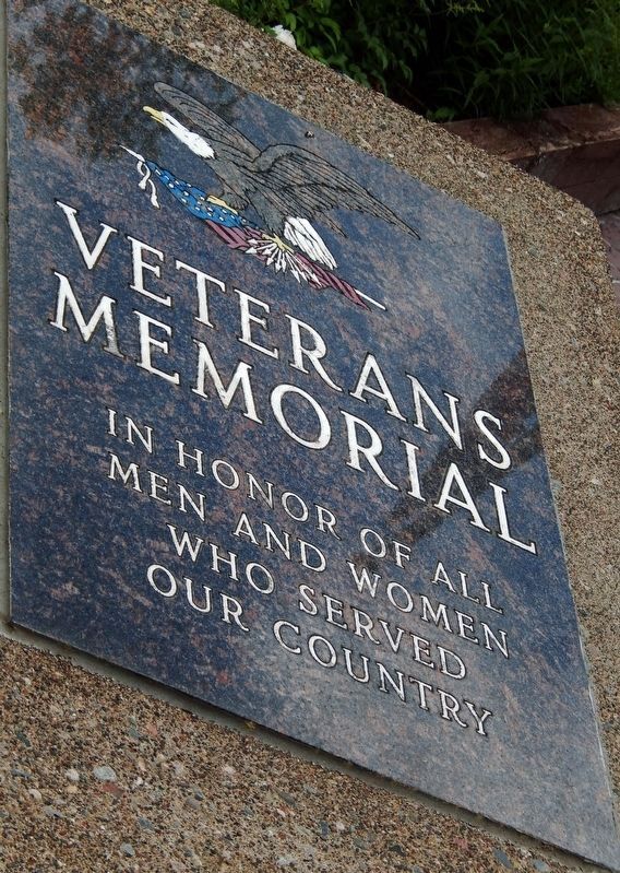 Veterans Memorial (<i>left tablet</i>). Click for full size. Veterans Memorial (<i>left tablet</i>) image. Click for full size.