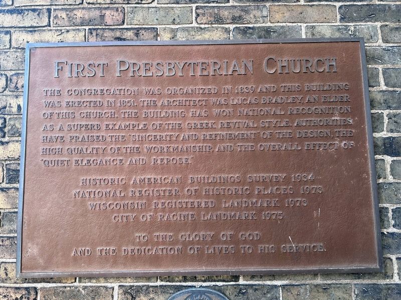 First Presbyterian Church Marker image. Click for full size.