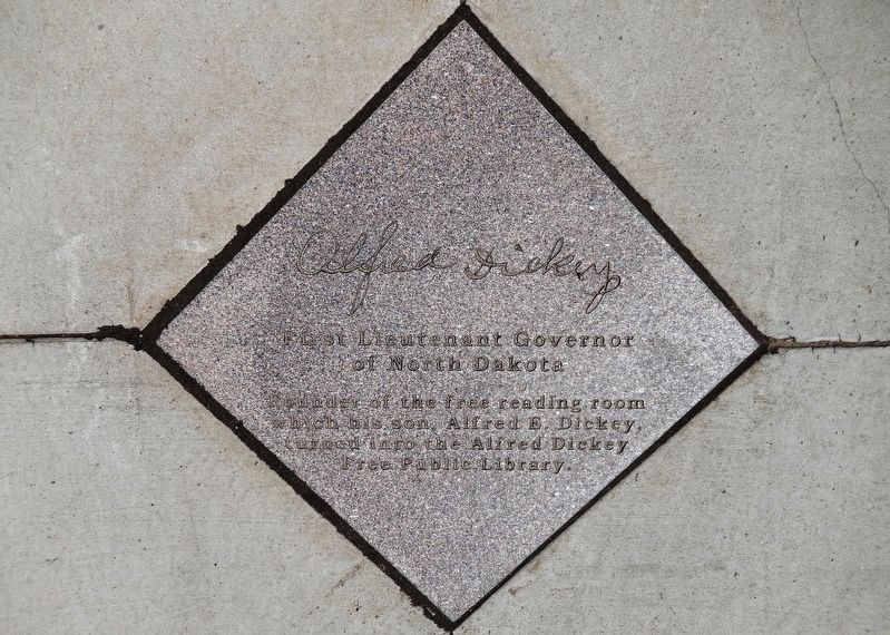 Alfred Dickey Marker. Click for full size. Alfred Dickey Marker image. Click for full size.