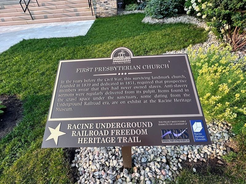 First Presbyterian Church Marker. Click for full size. First Presbyterian Church Marker image. Click for full size.