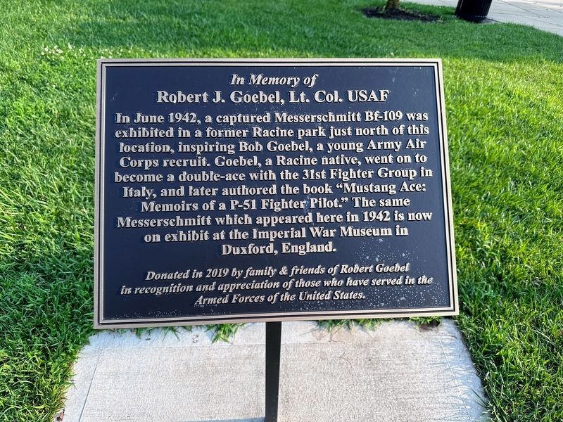 Robert J. Goebel, Lt. Col. USAF Marker image. Click for full size.
