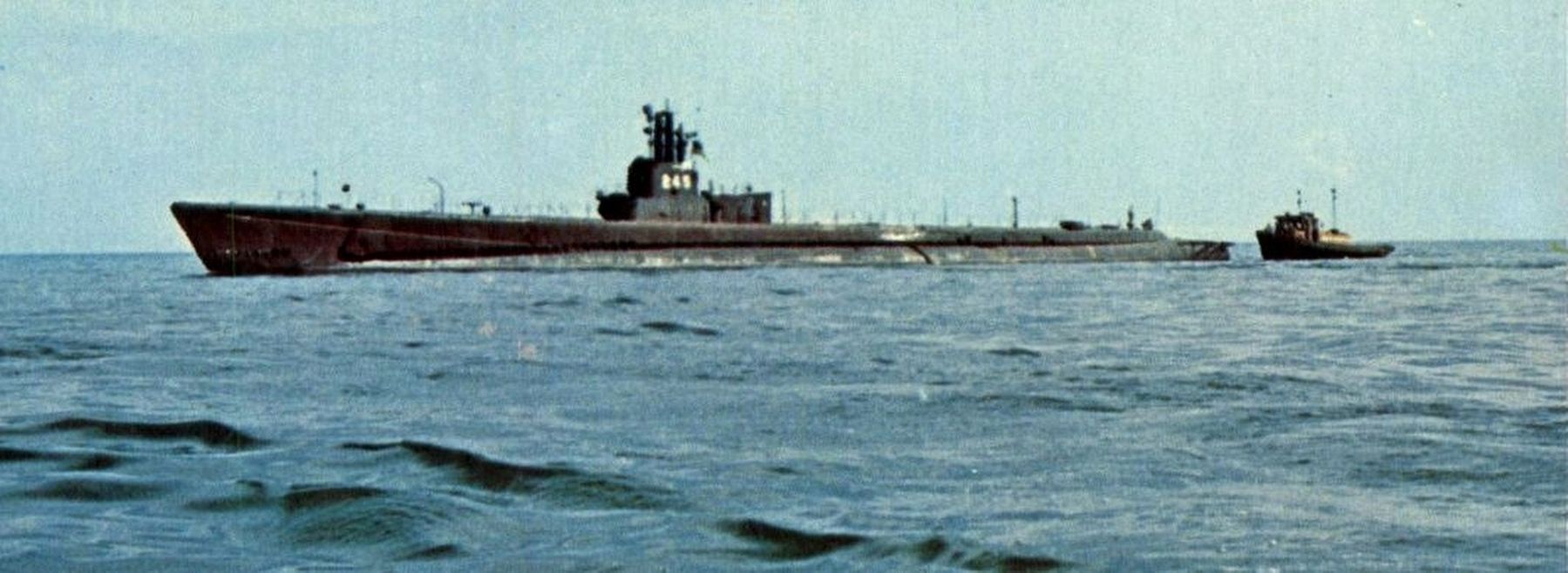 U.S.S. Cobia (SS-245) on her last voyage to Manitowoc, WI, on 17 August 1970.. Click for full size. U.S.S. Cobia (SS-245) on her last voyage to Manitowoc, WI, on 17 August 1970. image. Click for full size.