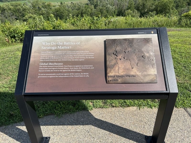 Why Do the Battles of Saratoga Matter? Marker image. Click for full size.