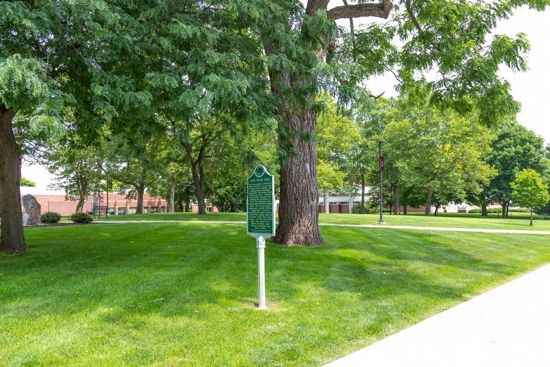 Alma College / Old Main Fire Marker. Click for full size. Alma College / Old Main Fire Marker image. Click for full size.