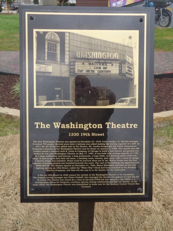 The Washington Theatre Marker image. Click for full size.