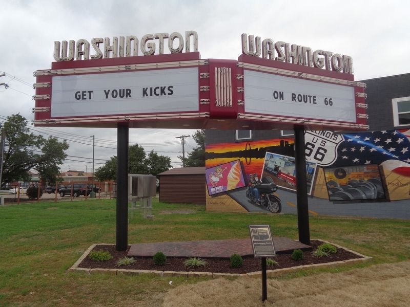 The Washington Theatre Marker image. Click for full size.