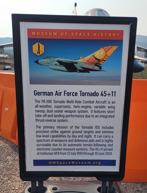 German Air Force Tornado 45+11 Marker. Click for full size. German Air Force Tornado 45+11 Marker image. Click for full size.