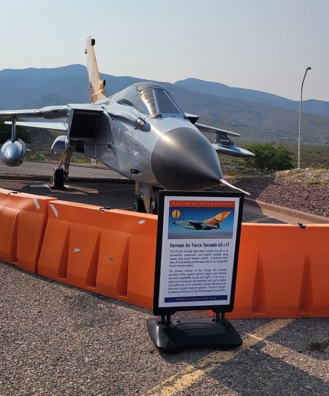 German Air Force Tornado 45+11 and Marker. Click for full size. German Air Force Tornado 45+11 and Marker image. Click for full size.