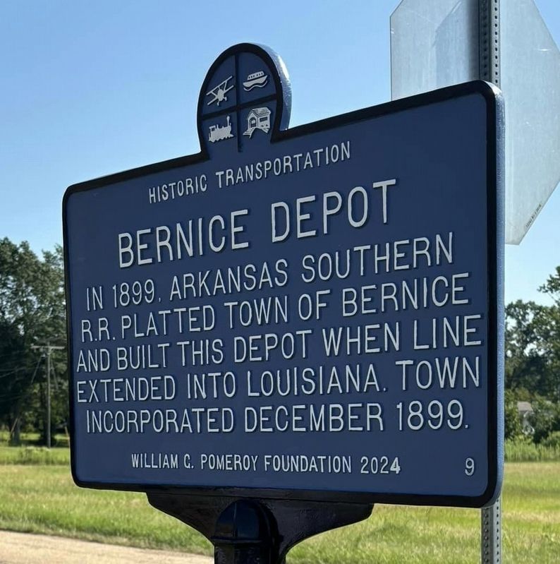 Bernice Depot Marker. Click for full size. Bernice Depot Marker image. Click for full size.