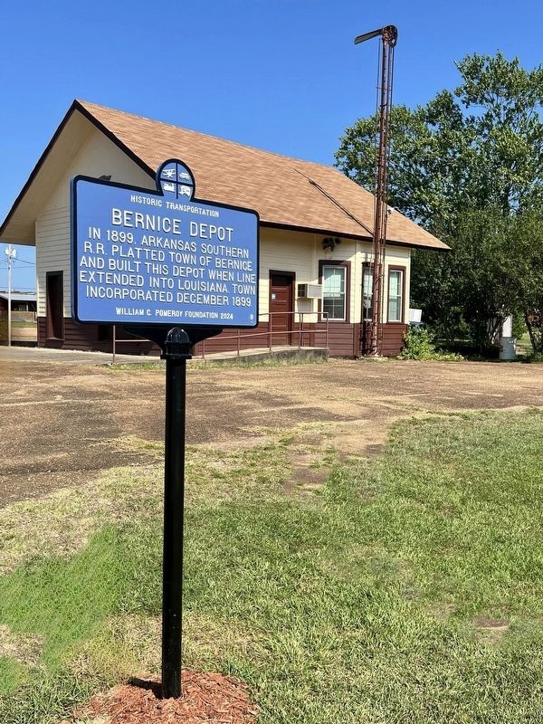 Bernice Depot Marker. Click for full size. Bernice Depot Marker image. Click for full size.
