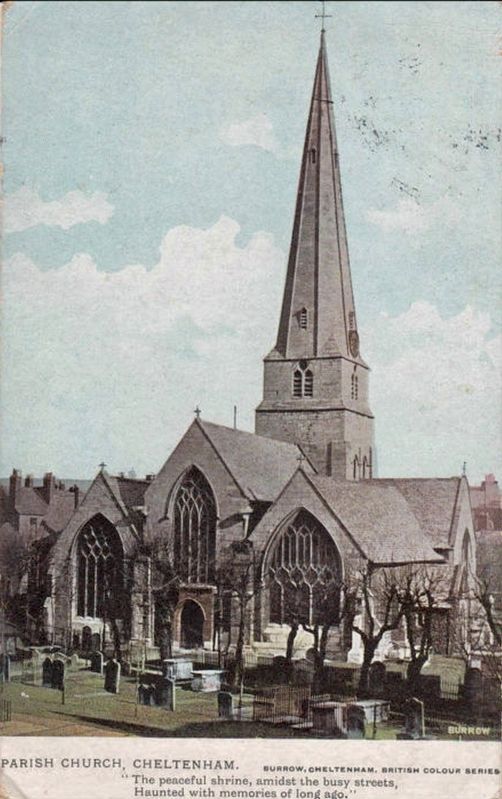 Parish Church, Cheltenham. Click for full size. Parish Church, Cheltenham image. Click for full size.