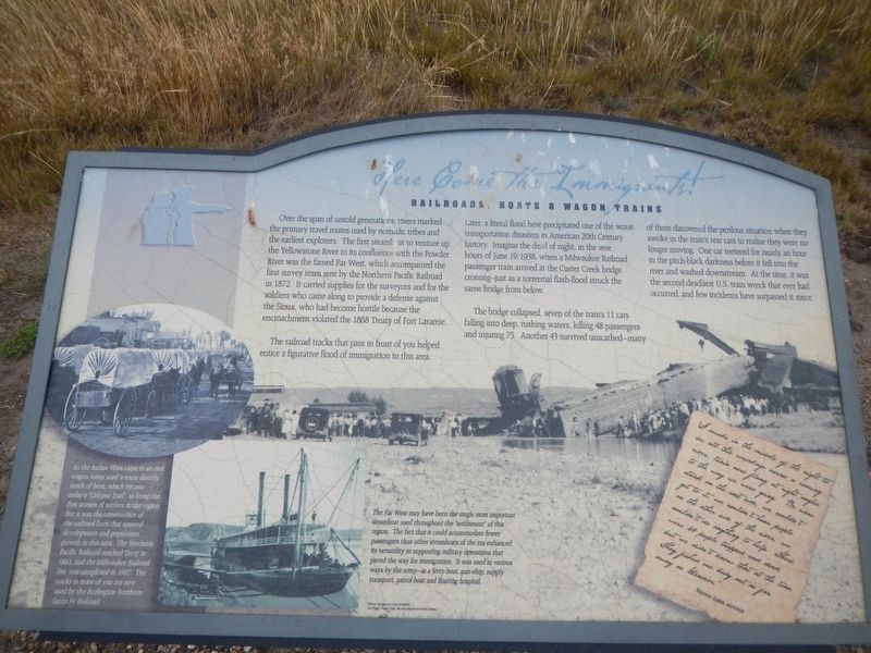Here Come the Immigrants! Marker. Click for full size. Here Come the Immigrants! Marker image. Click for full size.