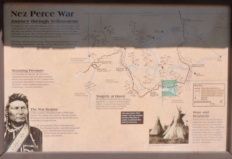 New Perce War Marker. Click for full size. New Perce War Marker image. Click for full size.