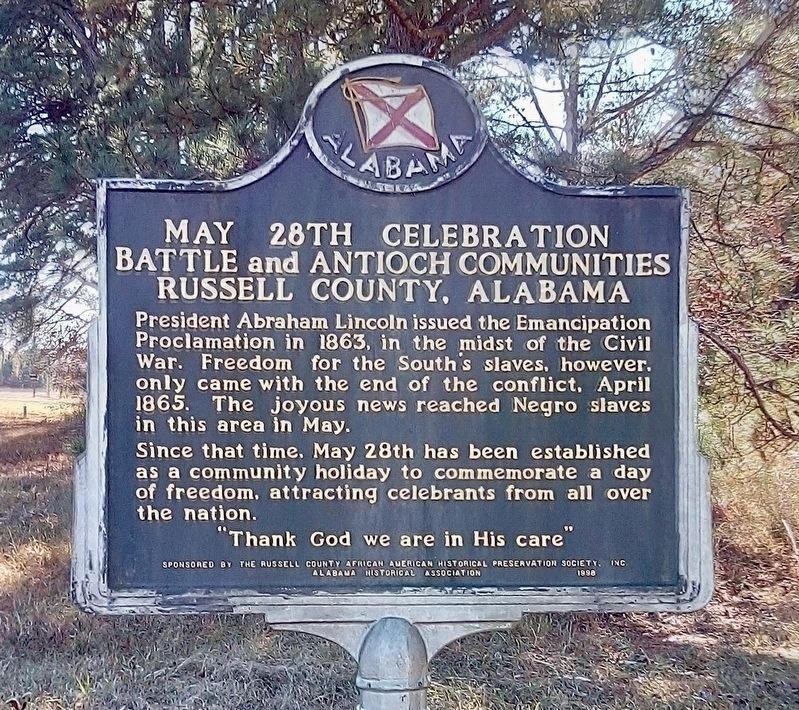 May 28th Celebration Battle and Antioch Communities Marker. Click for full size. May 28th Celebration Battle and Antioch Communities Marker image. Click for full size.