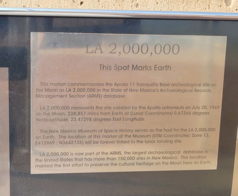 LA 2,000,000 Marker image. Click for full size.
