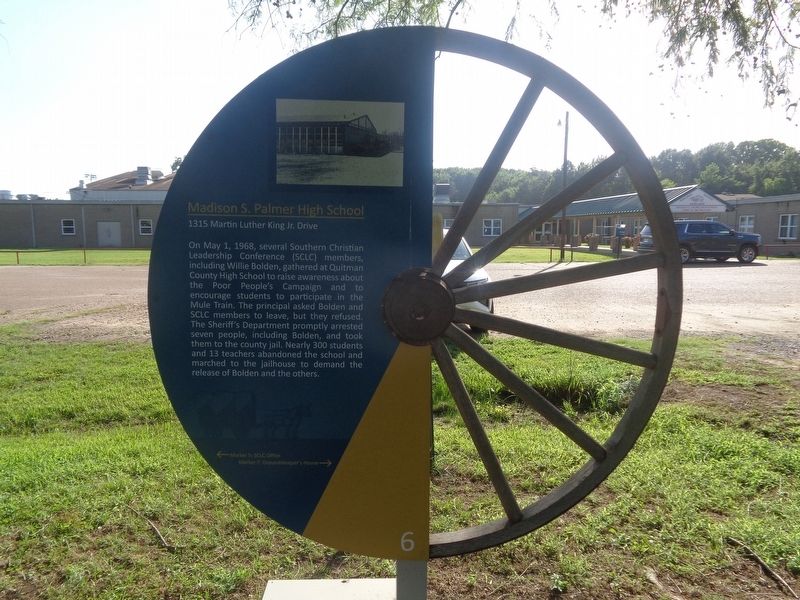 Madison S. Palmer High School Marker image. Click for full size.