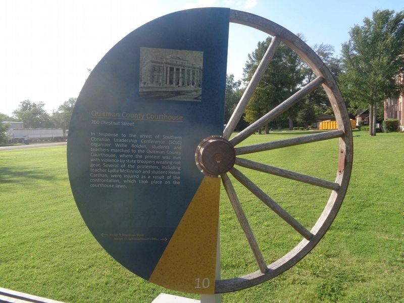 Quitman County Courthouse Marker. Click for full size. Quitman County Courthouse Marker image. Click for full size.