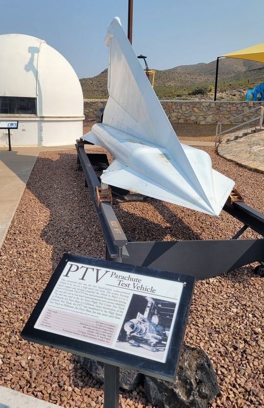 PTV Parachute Test Vehicle Marker. Click for full size. PTV Parachute Test Vehicle Marker image. Click for full size.