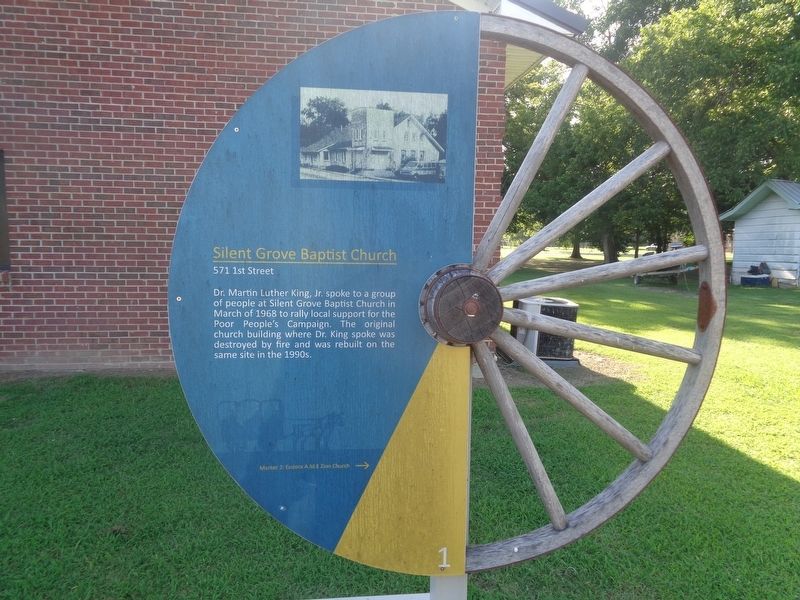 Silent Grove Baptist Church Marker. Click for full size. Silent Grove Baptist Church Marker image. Click for full size.